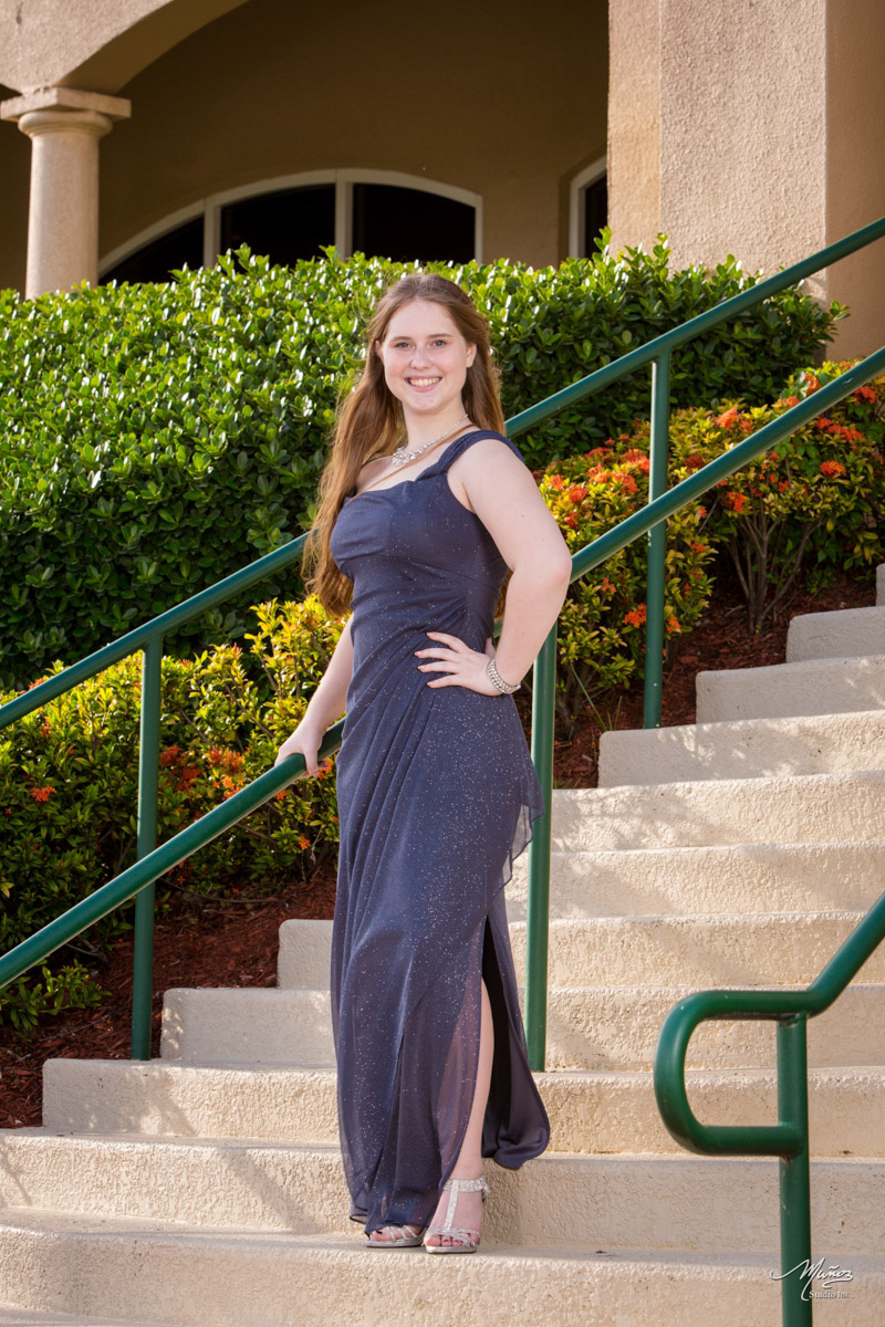 Gray prom dress