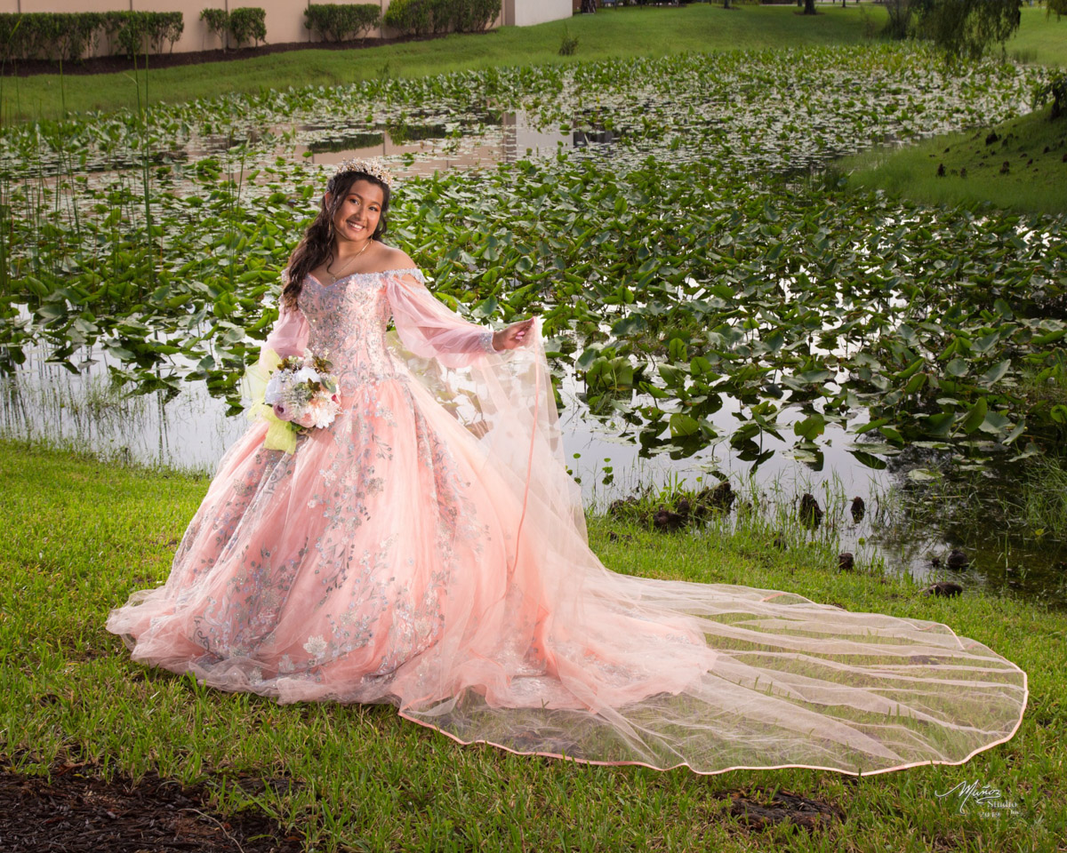 Light pink quinceañera dress