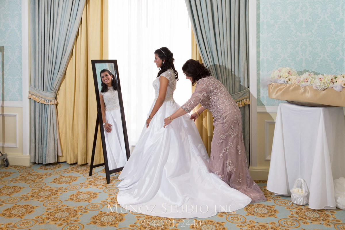 Wedding dress alterations and fitting
